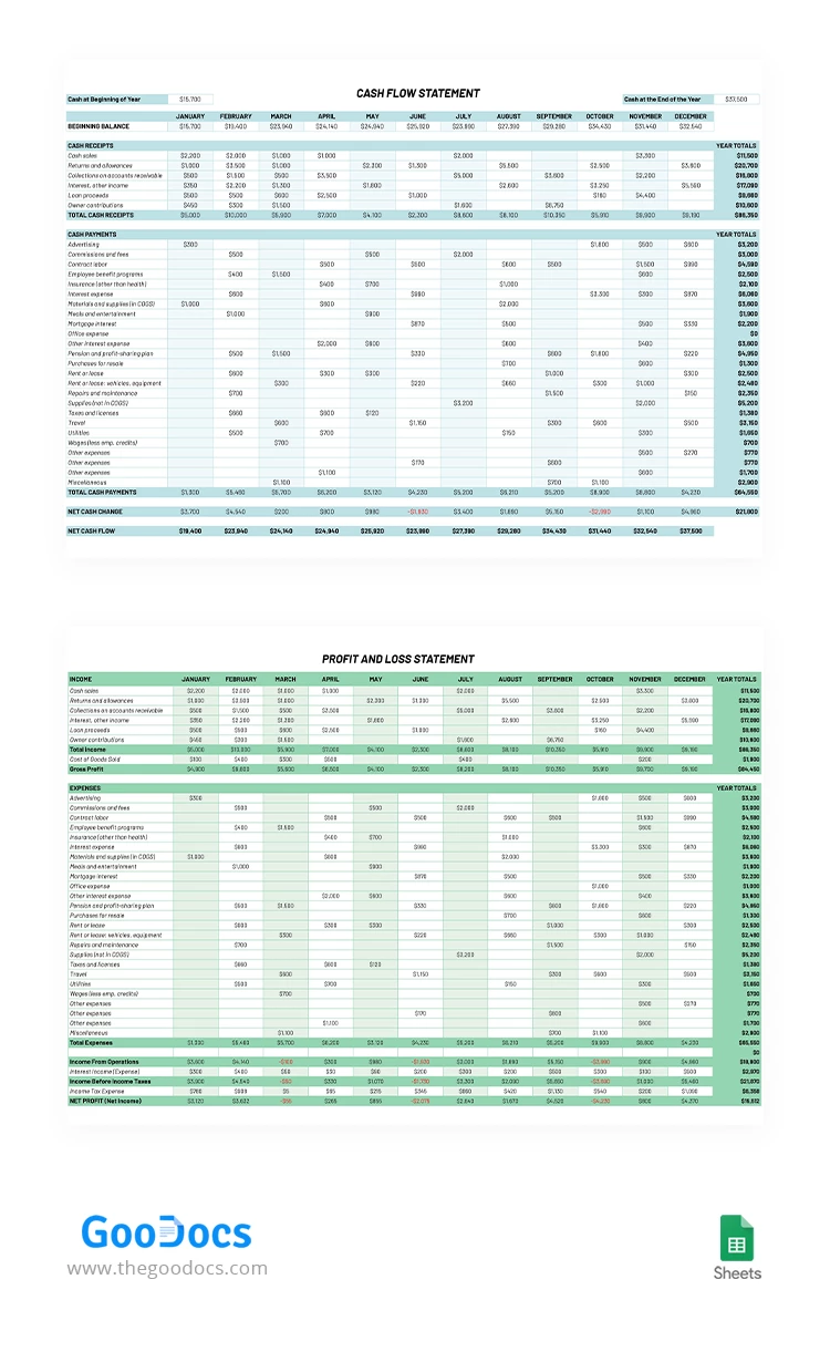 Business Financial Plan - free Google Docs Template - 10063297