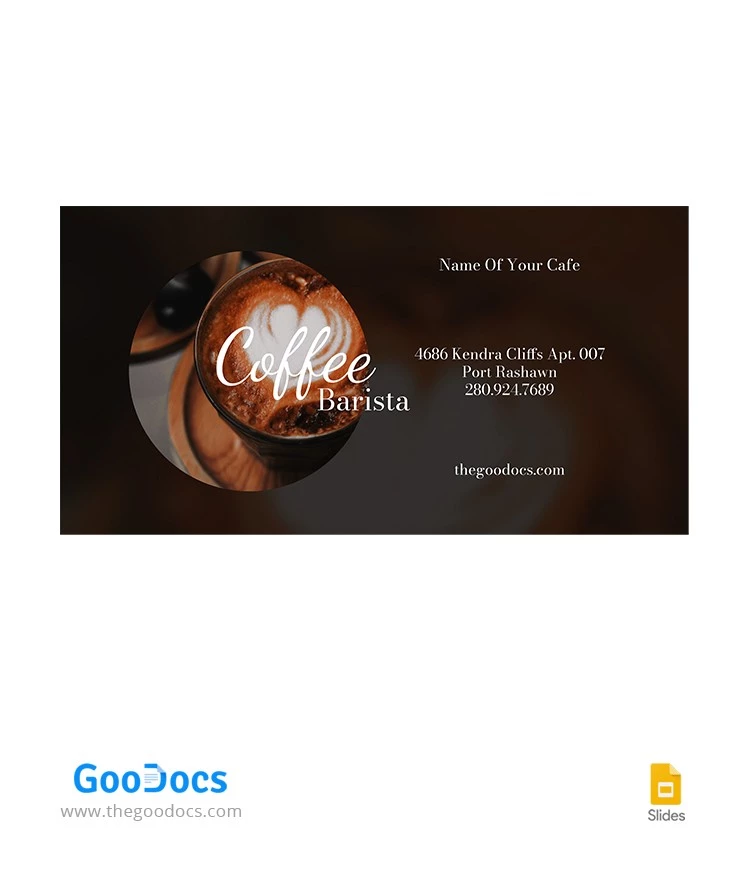 Café Coffee Facebook Titelbild - free Google Docs Template - 10065294