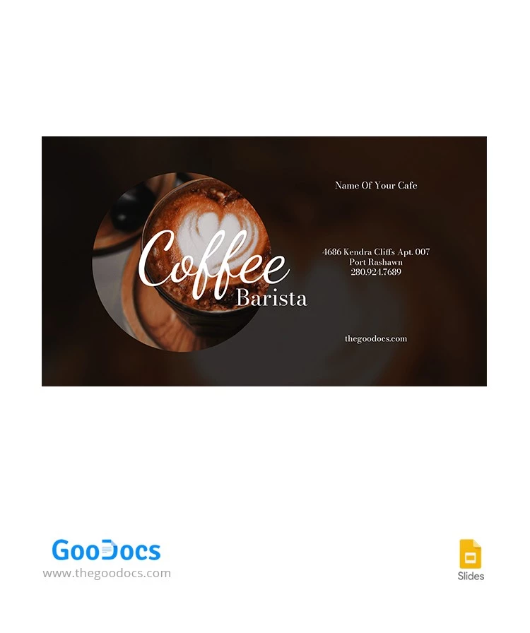 Vignette YouTube Café Coffee - free Google Docs Template - 10065292