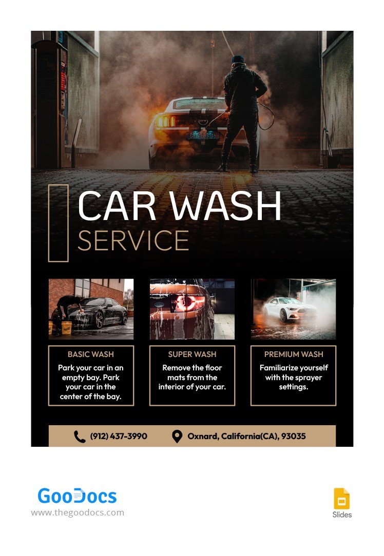 Car Washing Brochure Free Google Docs Template 
