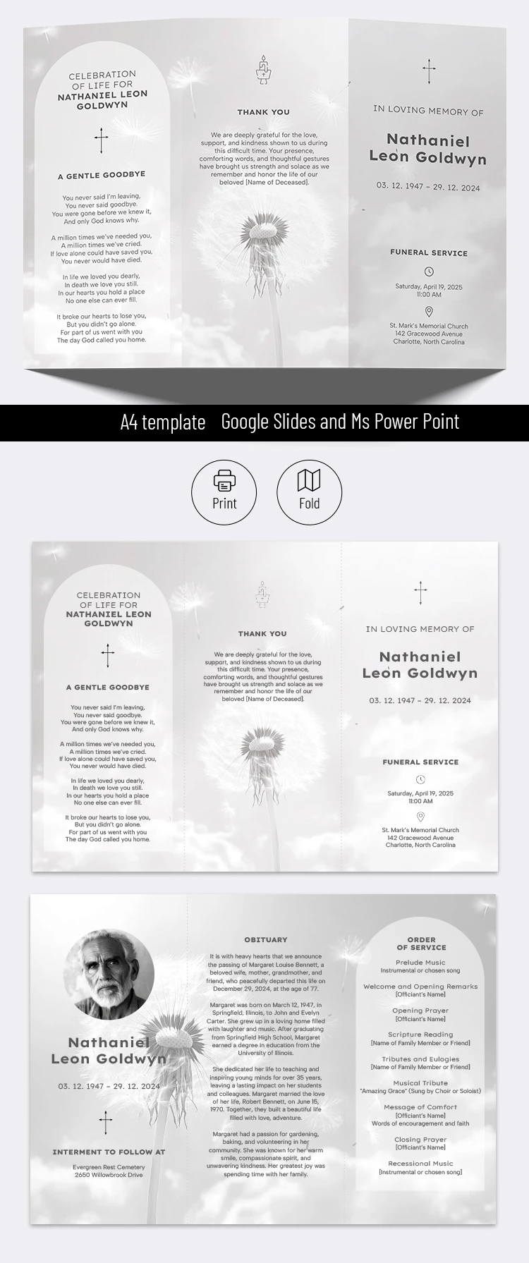 Celebration Of Life Funeral Brochure Template - free Google Docs Template - 10071185 Celebration Of Life Funeral Brochure Template - free Google Docs Template - 10071185