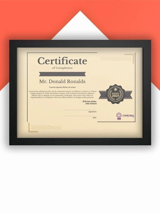Printable Certificate of Completion - free Google Docs Template - 10061477