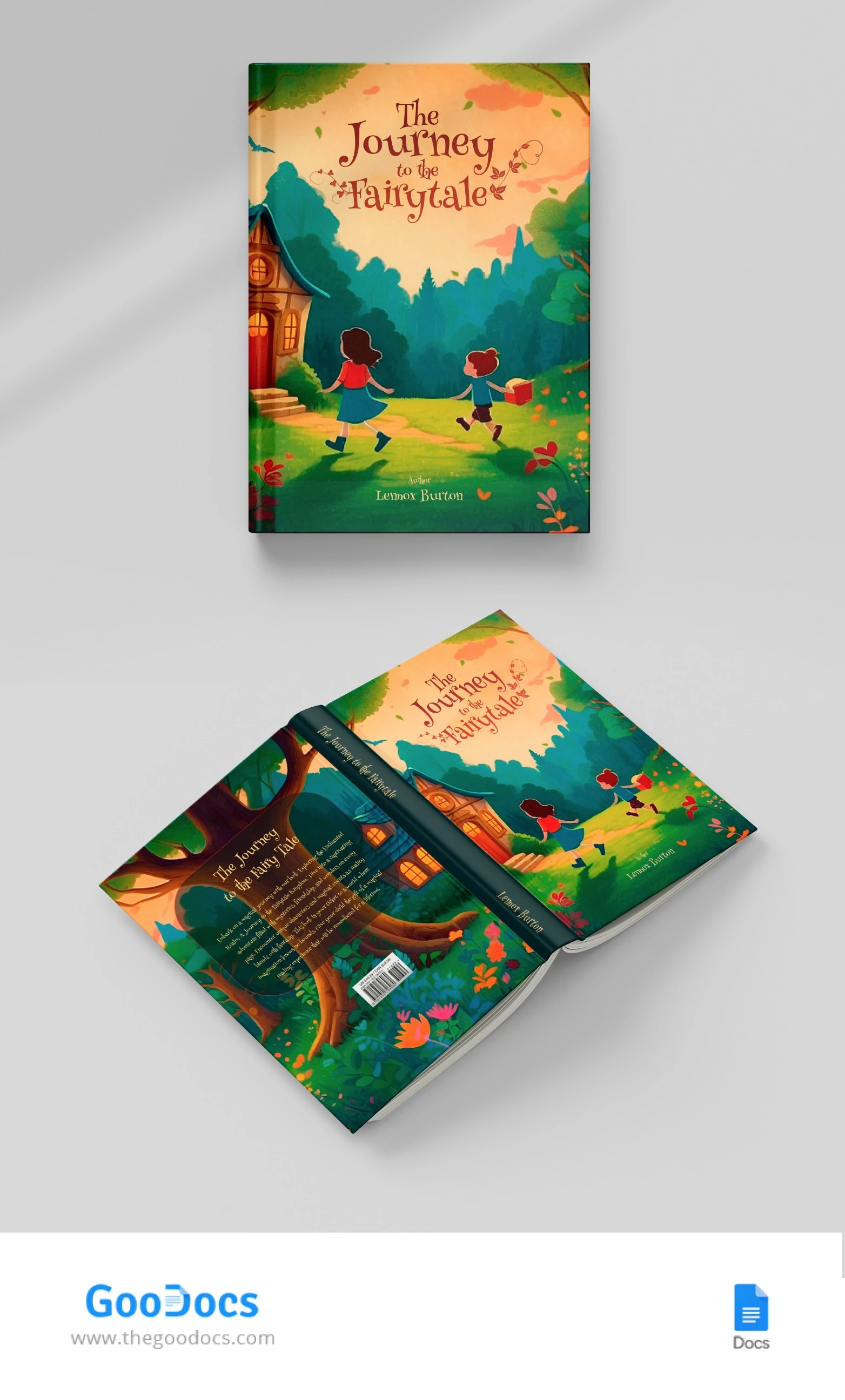 Children Book Cover - free Google Docs Template - 10068327