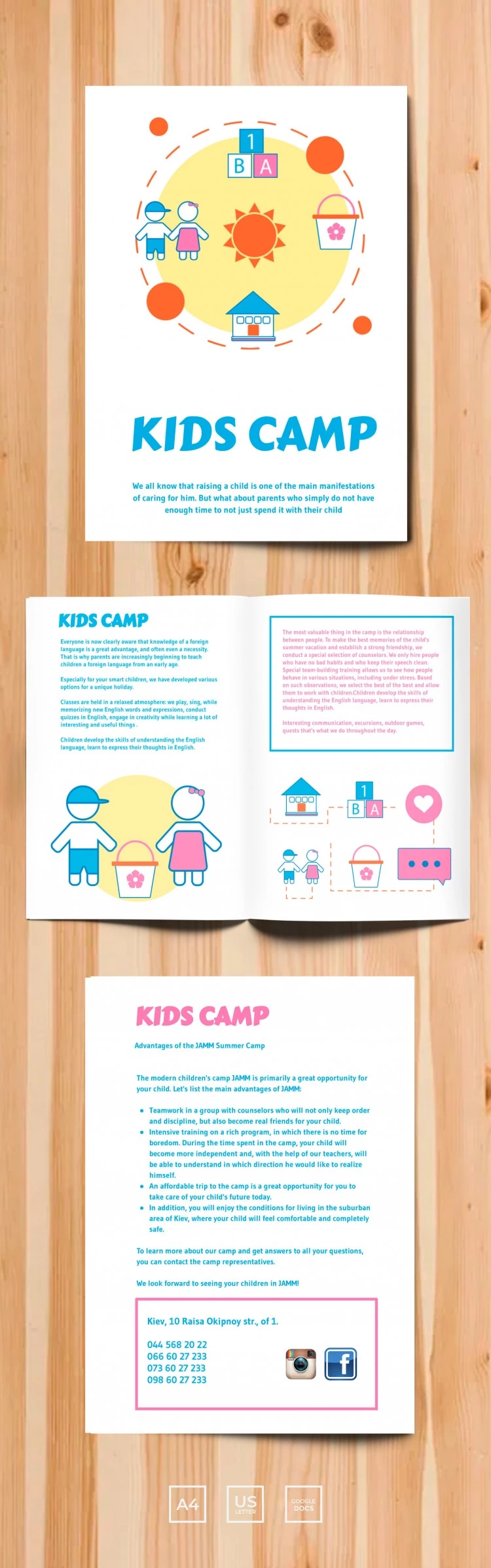Brochure pour enfants - free Google Docs Template - 10061706