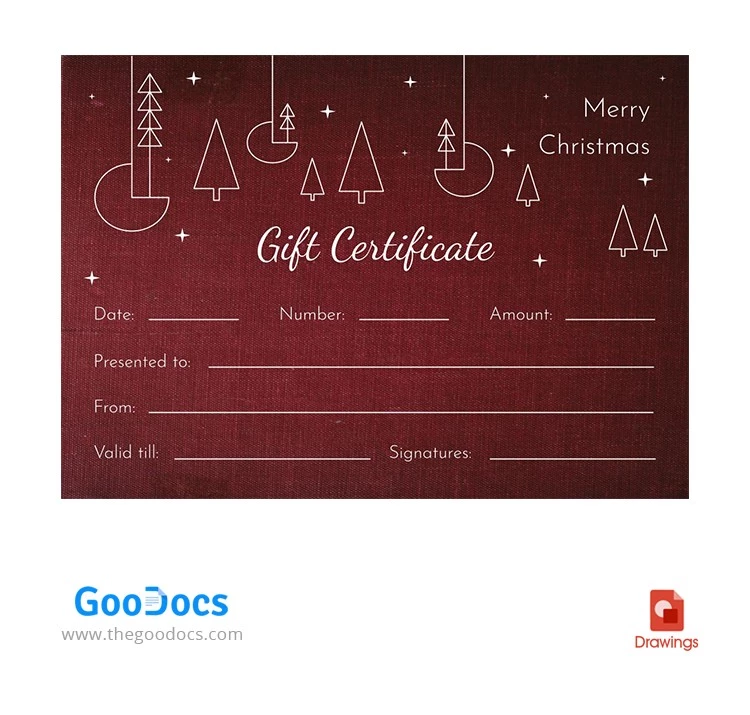 Christmas Certificate Template - free Google Docs Template - 10062587