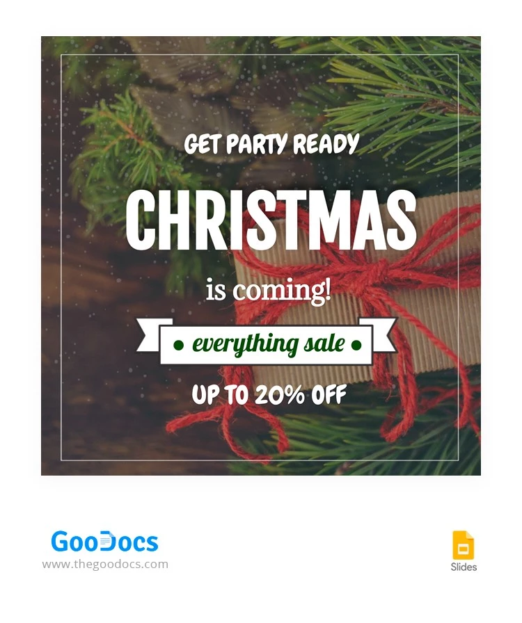 Christmas Instagram Post - free Google Docs Template - 10062602