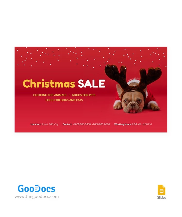 Christmas Sale Youtube Thumbnail - free Google Docs Template - 10062658