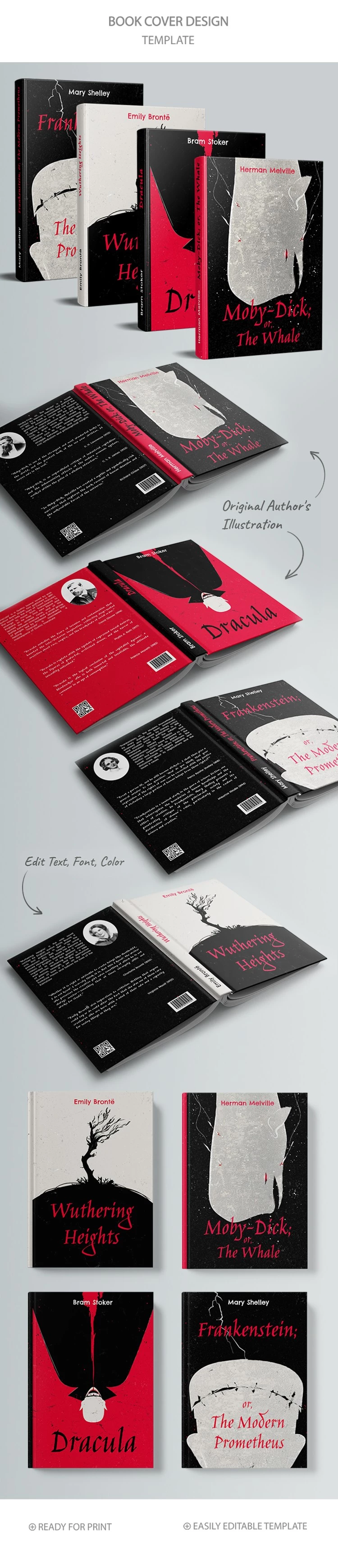 Classic Book Cover Design - free Google Docs Template - 10069005