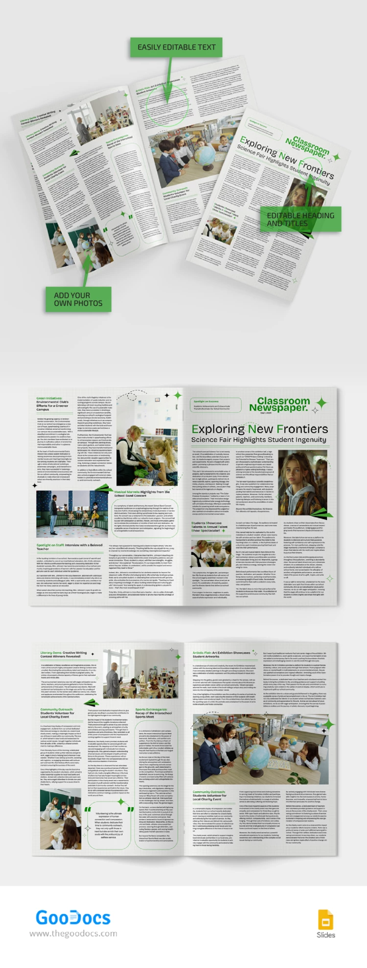 Classroom News Giornale - free Google Docs Template - 10068502