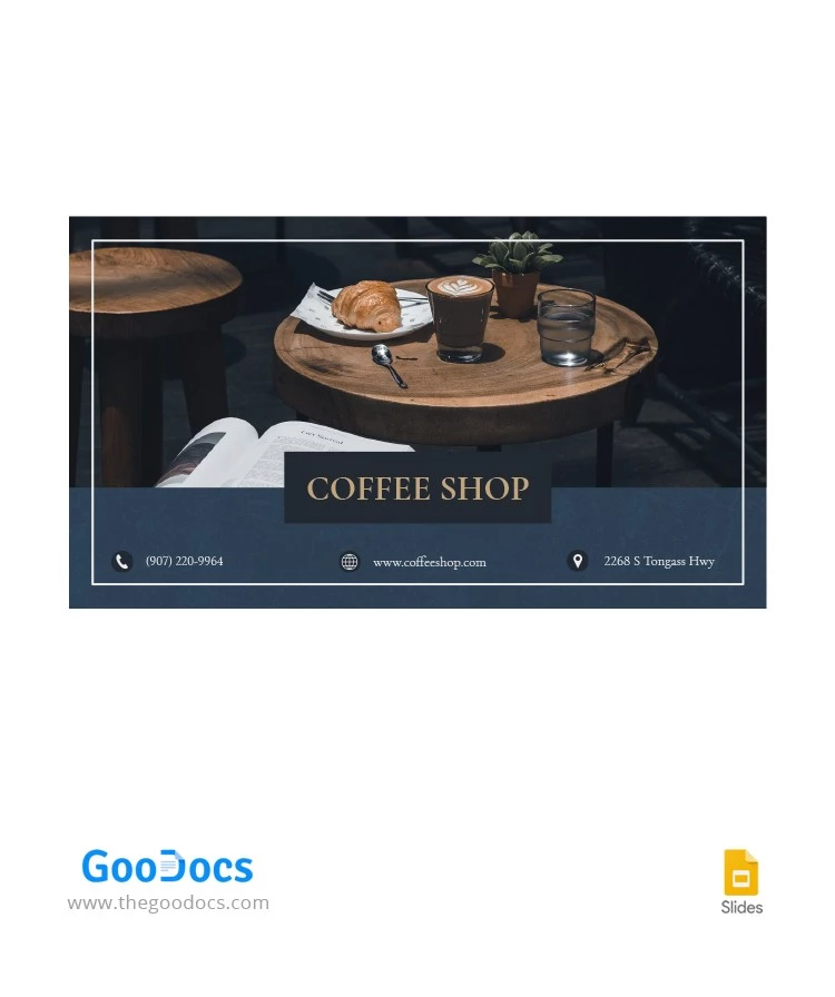 Coffee Shop YouTube Thumbnail - free Google Docs Template - 10063636