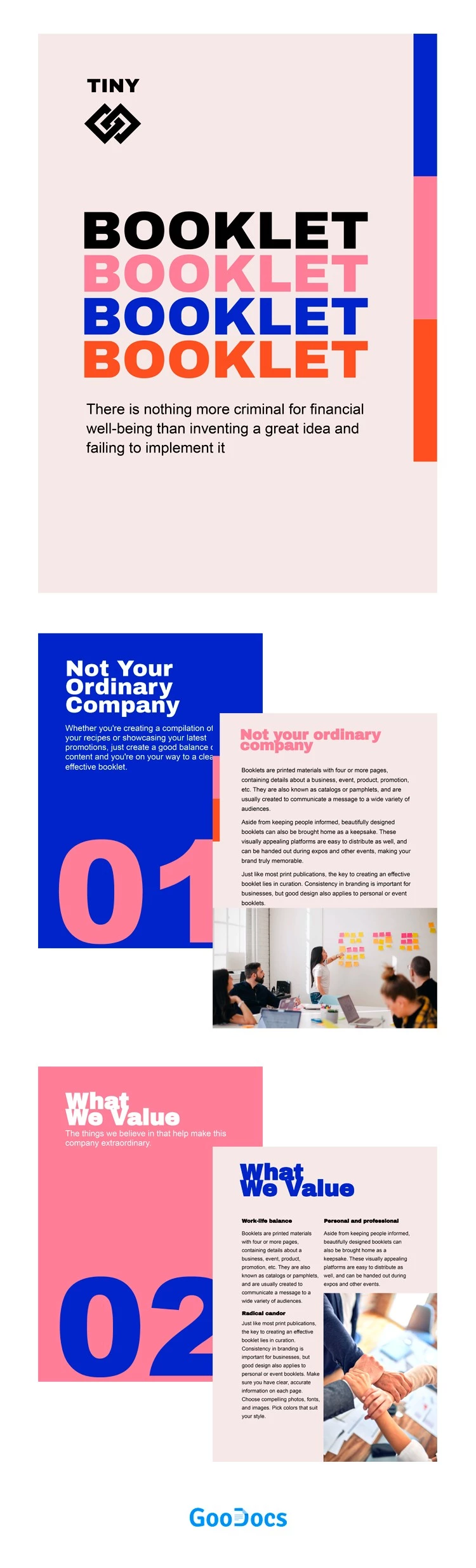 Brochure colorée - free Google Docs Template - 10061935