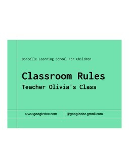 Free Colorful Classroom Rules Template In Google Docs