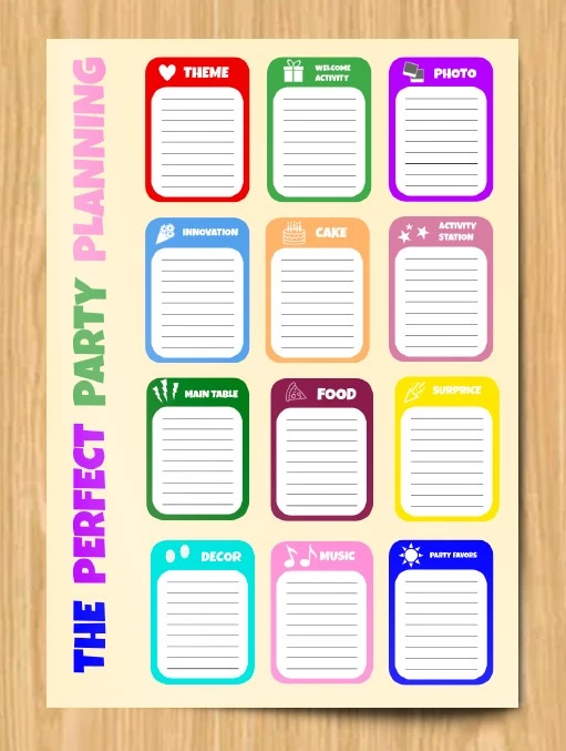 Colorful Event Planning Checklist - free Google Docs Template - 10061723
