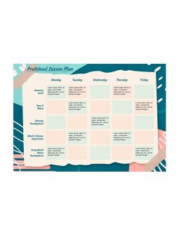 Preschool Lesson Plan Template Daily Weekly Monthly