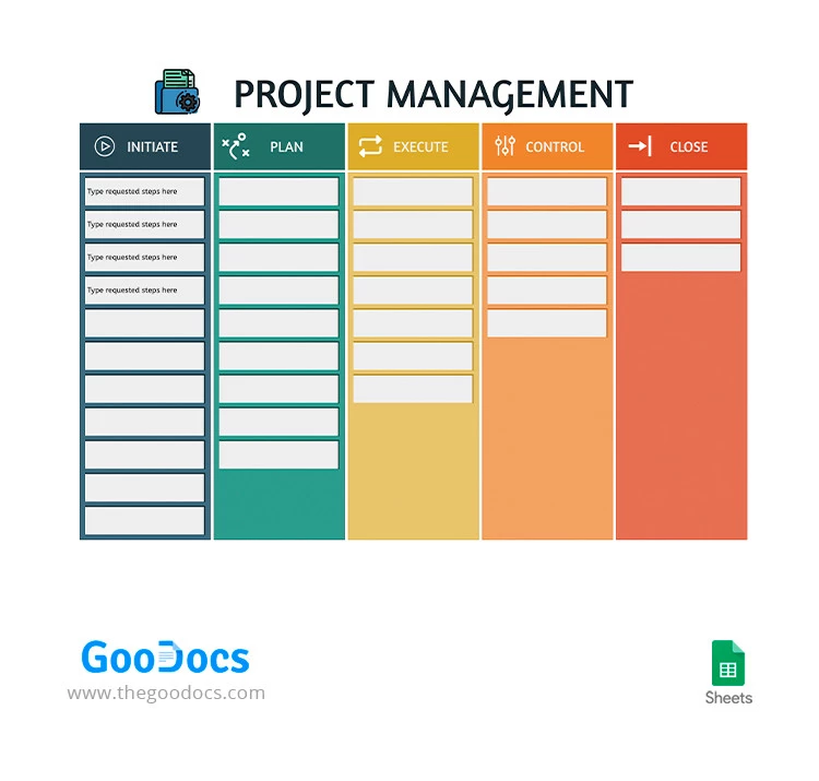 Colorful Project Management - free Google Docs Template - 10066278
