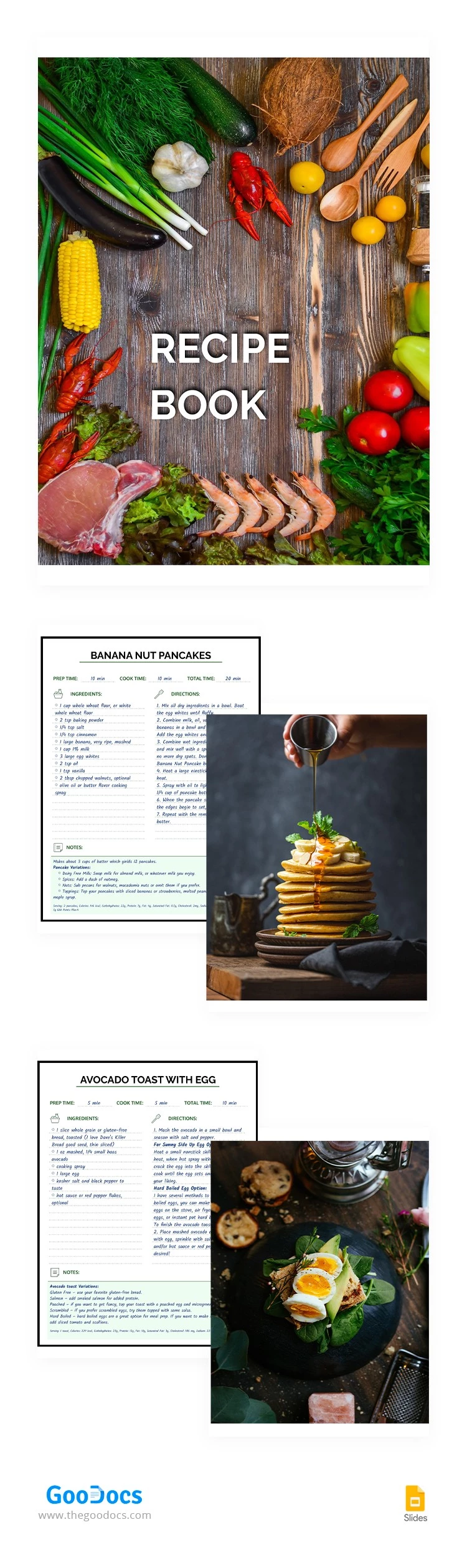 Buntes Rezeptbuch - free Google Docs Template - 10064995