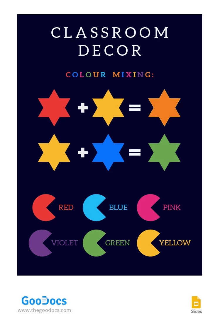 Colour Mixing Classroom Decor - free Google Docs Template - 10063371