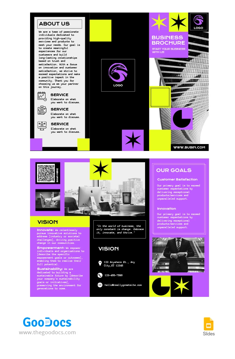 Brochure Trifoglio dell'azienda - free Google Docs Template - 10068447