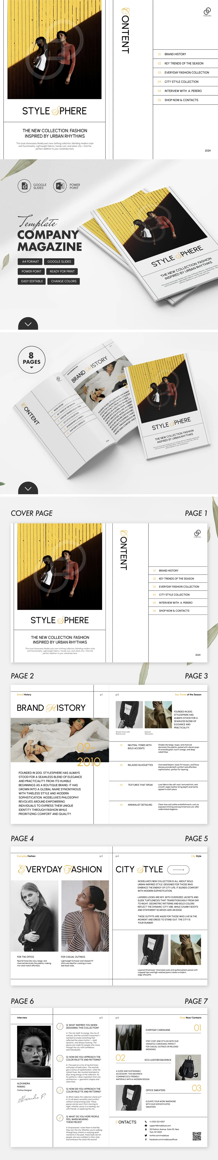 Company Magazine - free Google Docs Template - 10069769