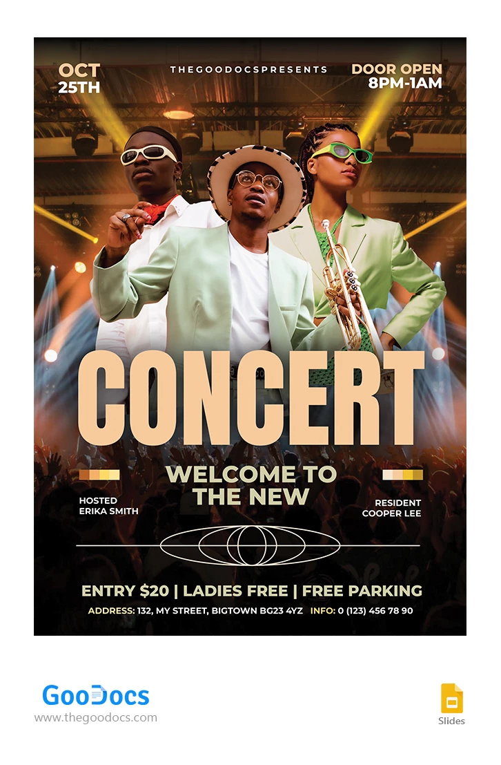 Concert Flyer - free Google Docs Template - 10066667