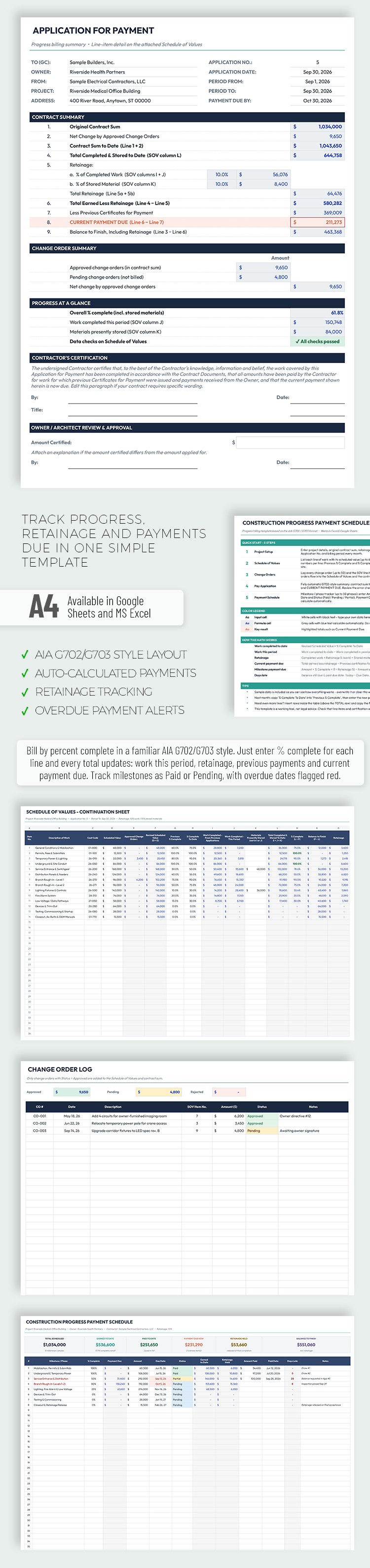 Construction Schedule Example Pdf Free Construction Progress Payment Schedule Template In Google Sheets
