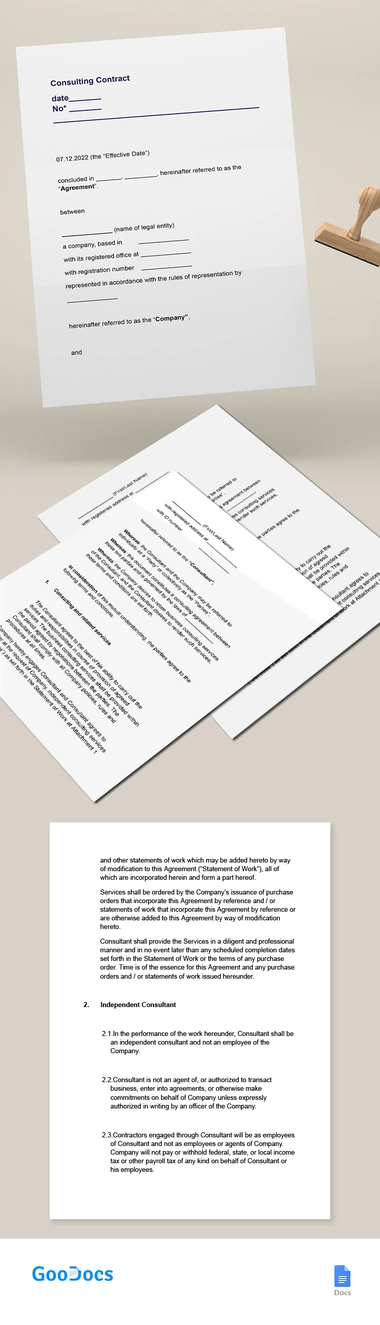 Contrato de Consultoria - free Google Docs Template - 10065550