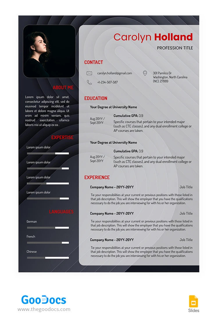 Corporate Trainer Resume - free Google Docs Template - 10065540