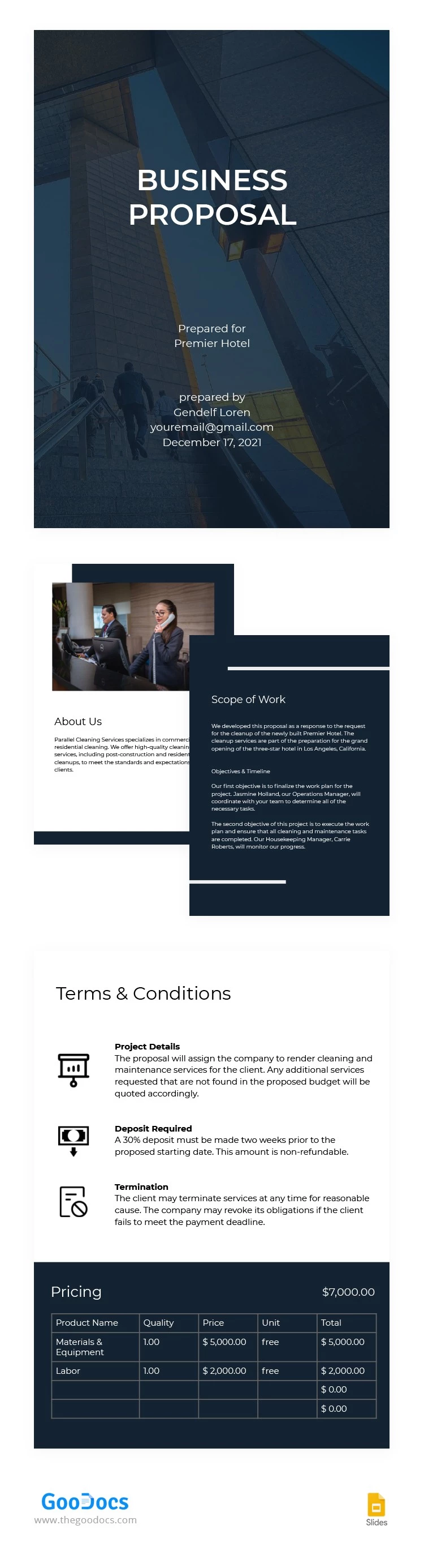 Corporate Business Proposal - free Google Docs Template - 10062648