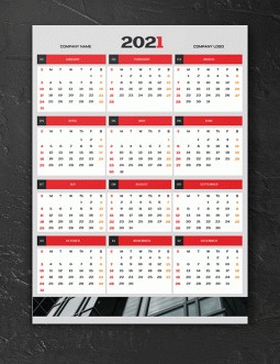 Gratuito Calendario mensile digitale. Modello in Google Docs