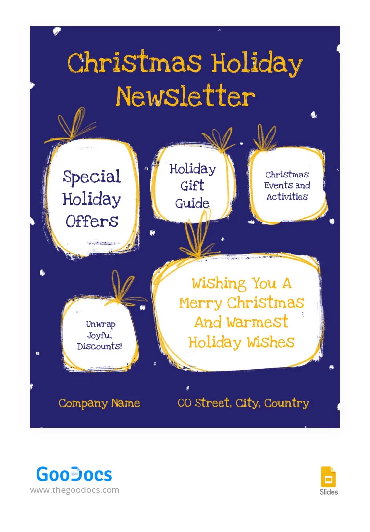 Cozy Christmas Newsletter - free Google Docs Template - 10066211