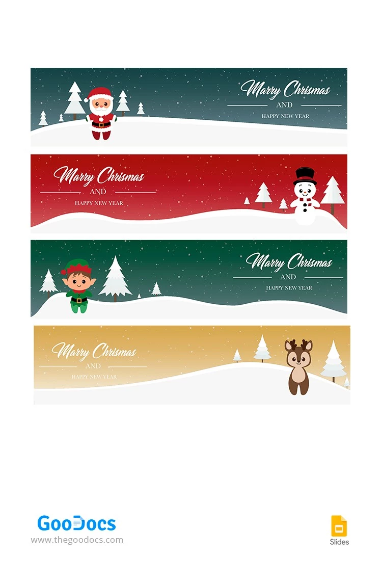 Cute Christmas Header - free Google Docs Template - 10065140