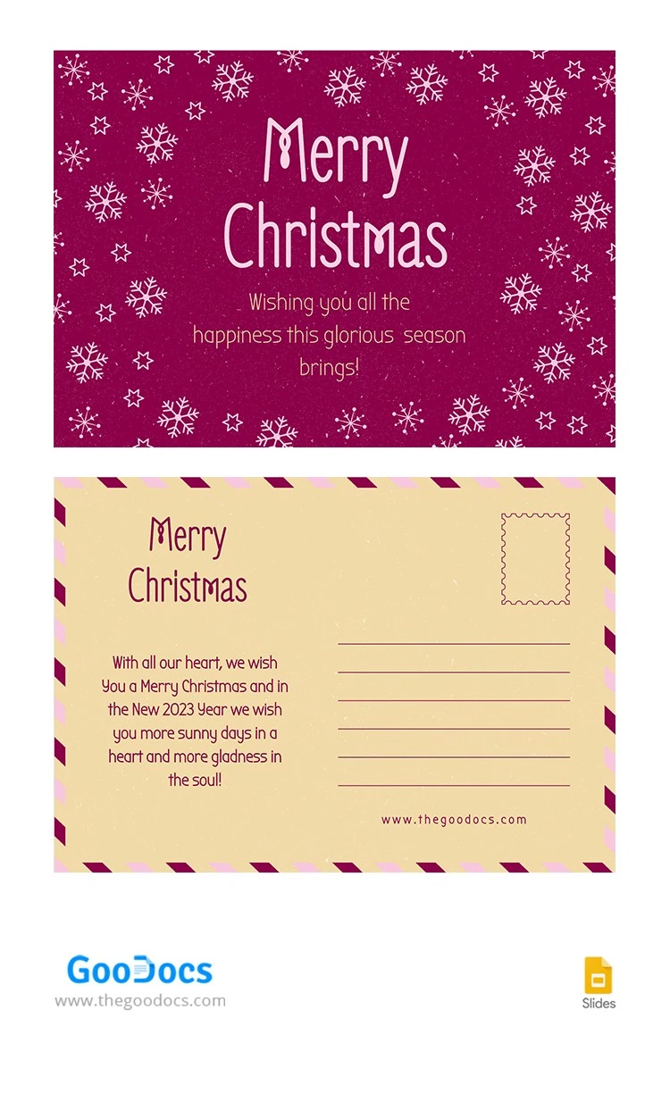 Niedliche Weihnachtskarte - free Google Docs Template - 10065037