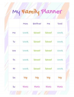 Free Family Planner Templates In Google Docs, Google Sheets | Thegoodocs.com
