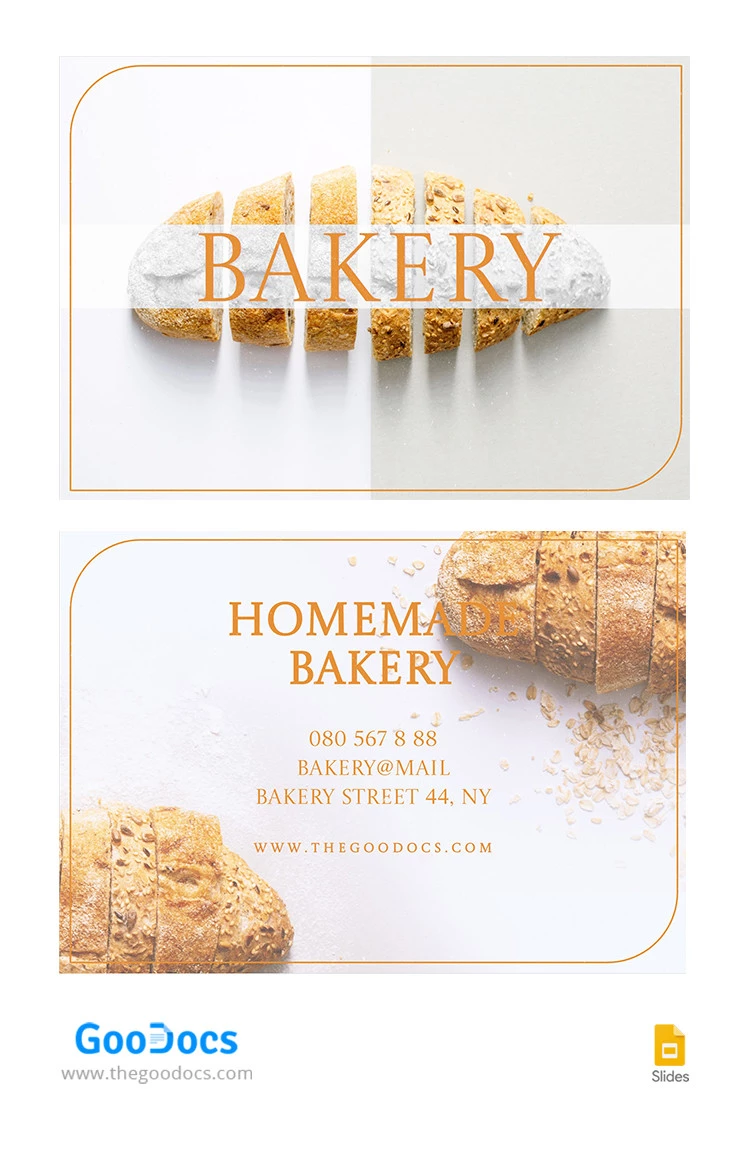 Tarjeta de presentación de una linda panadería casera. - free Google Docs Template - 10066331