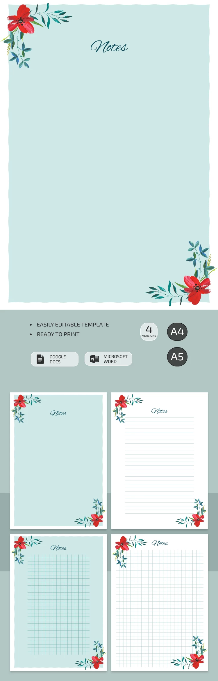 Cute Note - free Google Docs Template - 10062000