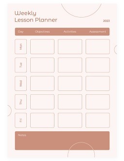 Free Cute Pink Lesson Planner Template In Google Docs