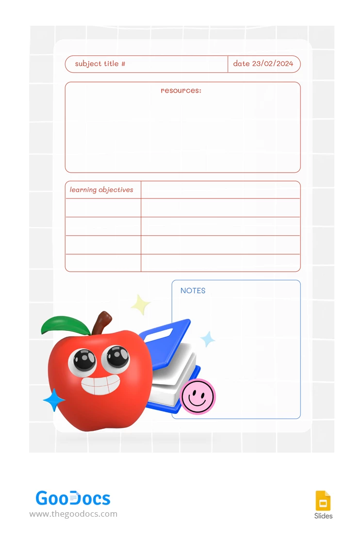 Daily Apple Lesson Plan - free Google Docs Template - 10067818