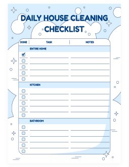 Free Cleaning Schedule Templates In
