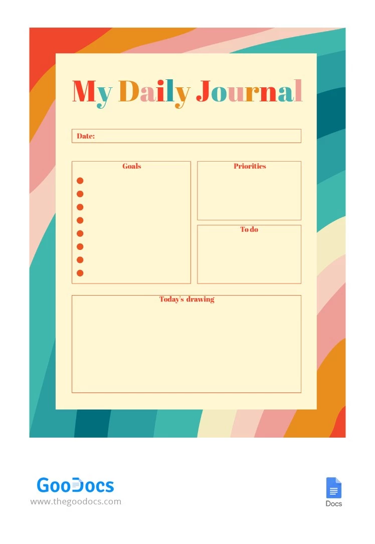 Daily Retro Journal - free Google Docs Template - 10062477