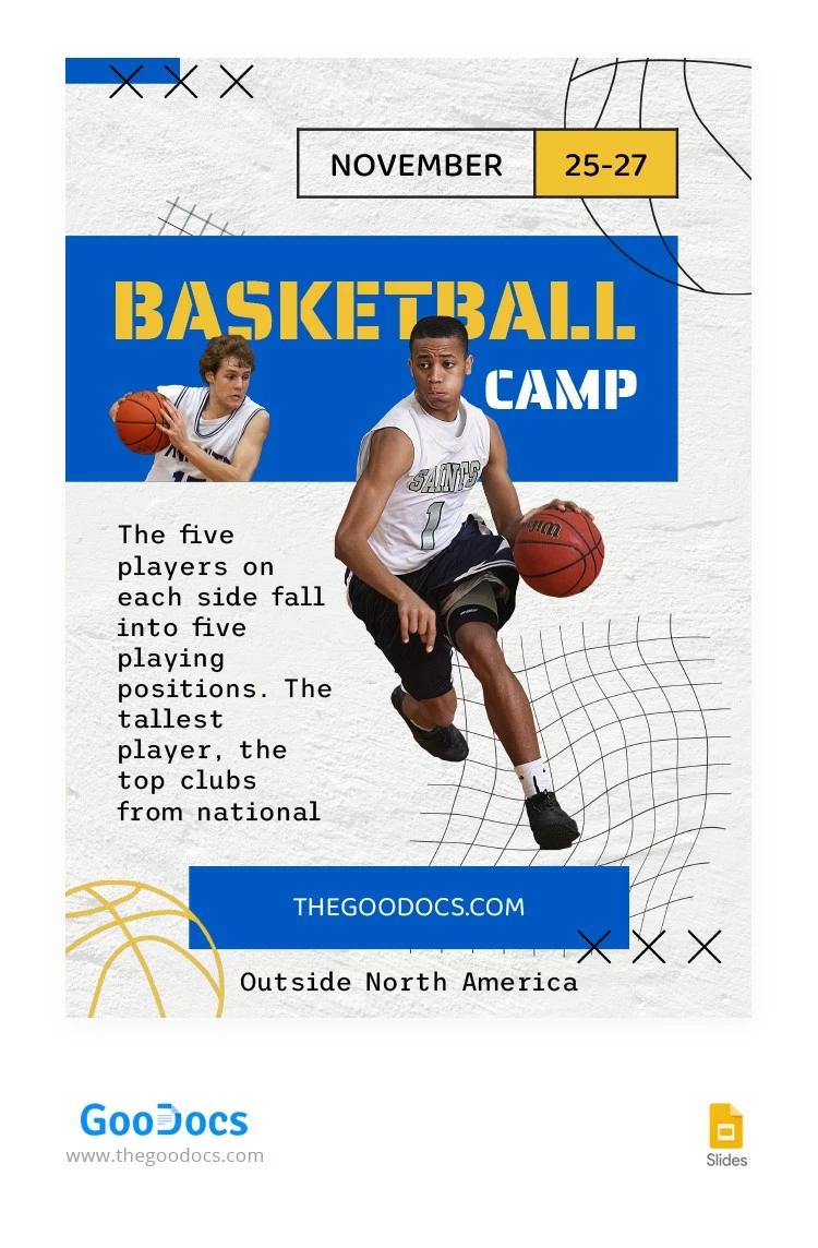 Dynamic Flyer Basketball - free Google Docs Template - 10064946