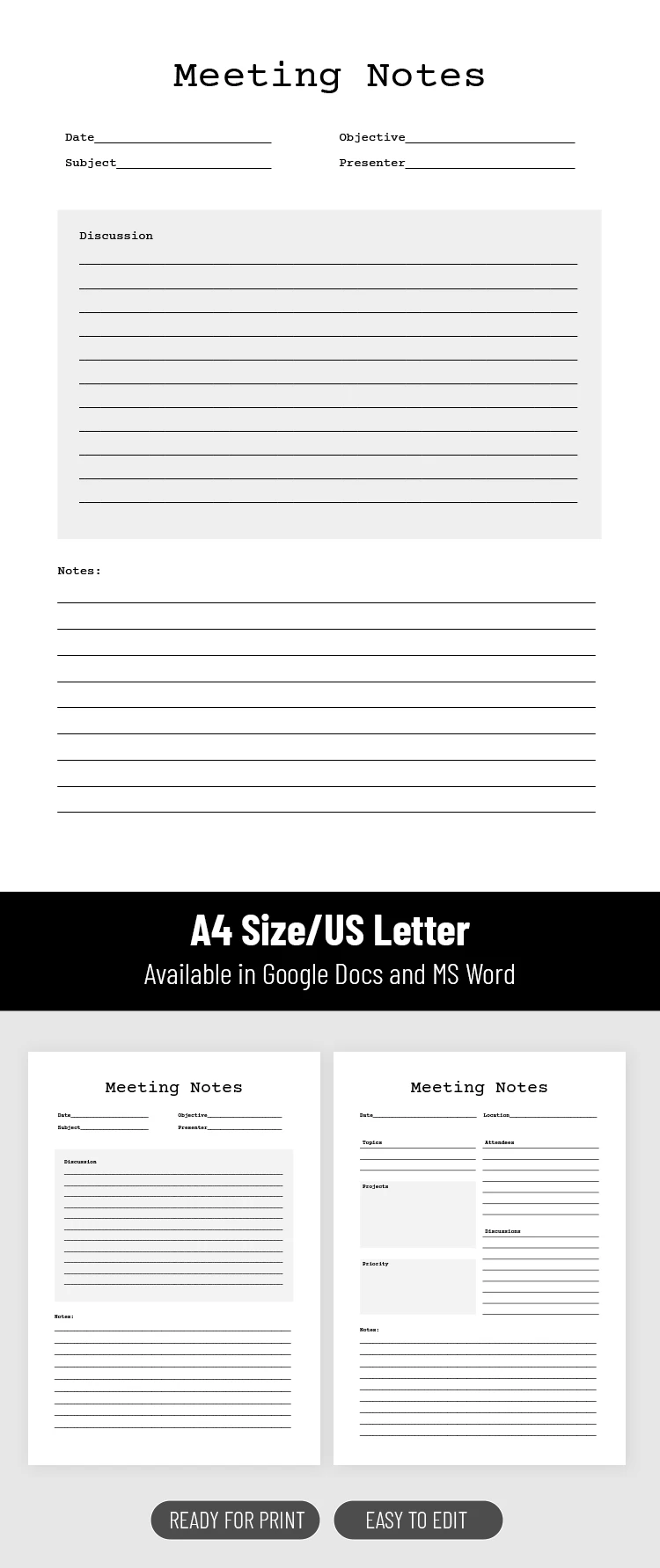 Editable Business Meeting Notes Template - free Google Docs Template - 10071312 Editable Business Meeting Notes Template - free Google Docs Template - 10071312