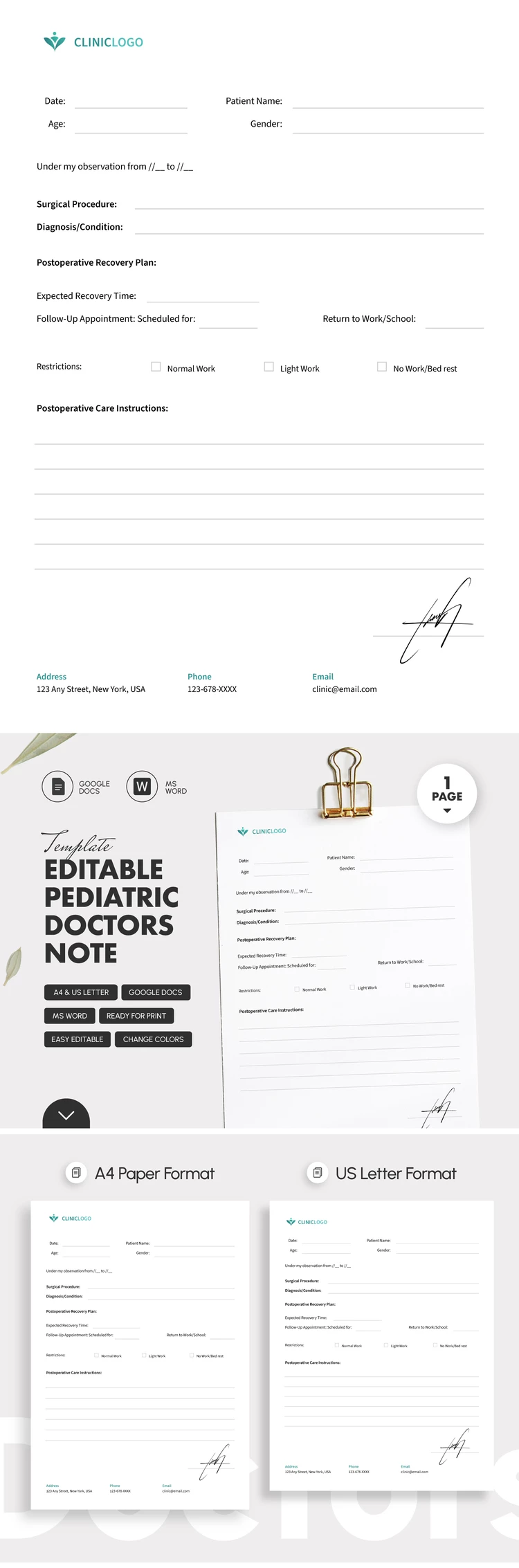 Editable Pediatric Doctors Note Template - free Google Docs Template - 10071176 Editable Pediatric Doctors Note Template - free Google Docs Template - 10071176