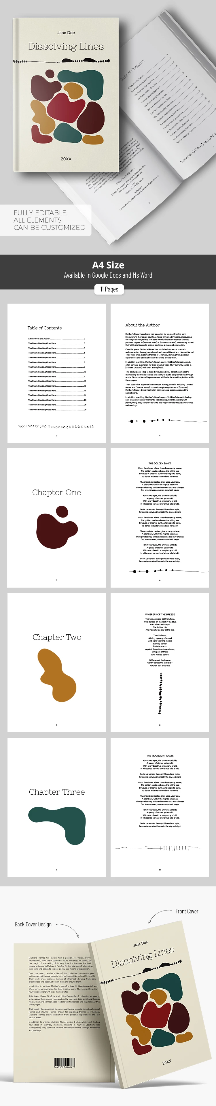 Editable Poetry Template – For Students & Writers - free Google Docs Template - 10072017