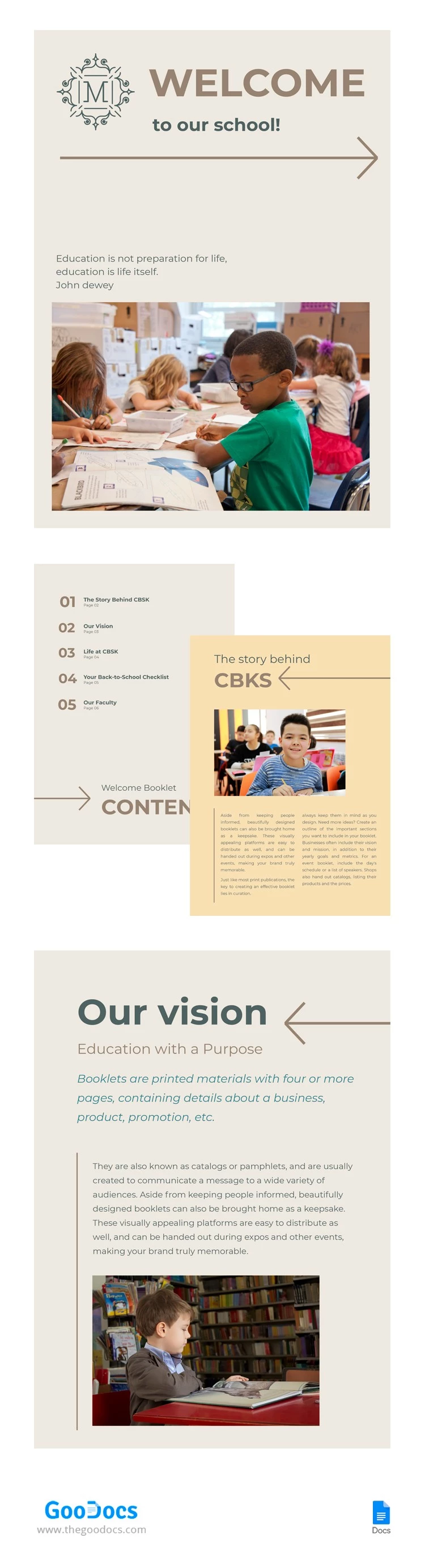 Education Booklet - free Google Docs Template - 10062144
