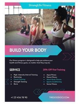 Free Fitness Flyer Templates In Google Docs, Google Sheets