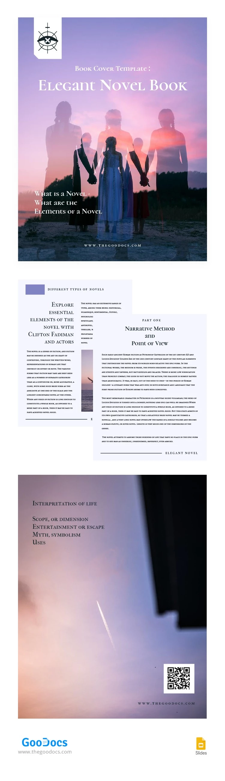 Eleganter Roman Buch - free Google Docs Template - 10063900
