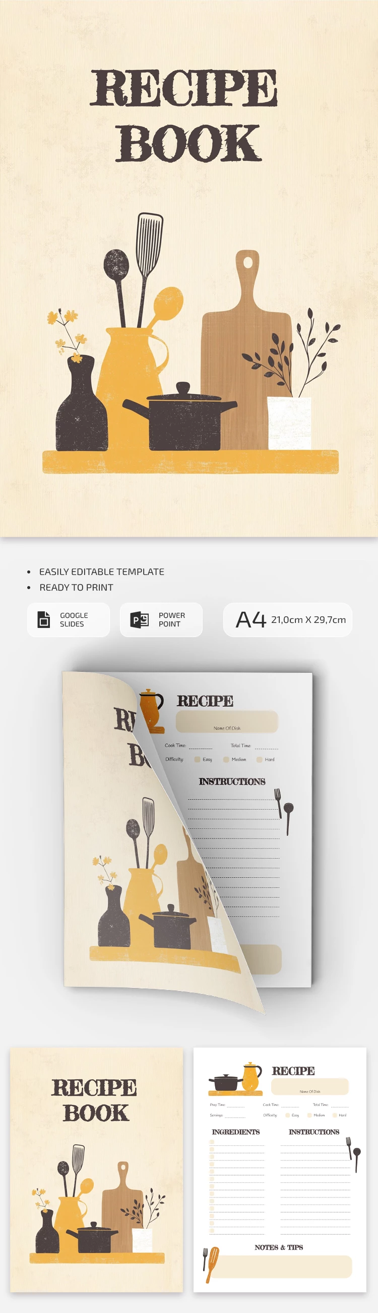 Elegant Recipe Book Template - free Google Docs Template - 10071215 Elegant Recipe Book Template - free Google Docs Template - 10071215