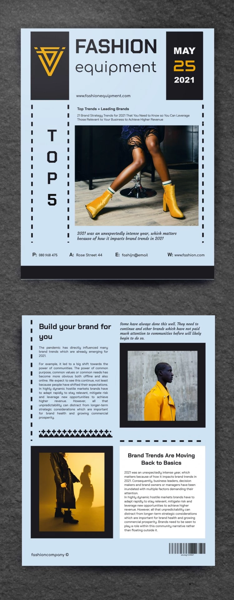 Double Sided Event Brochure - free Google Docs Template - 10061804