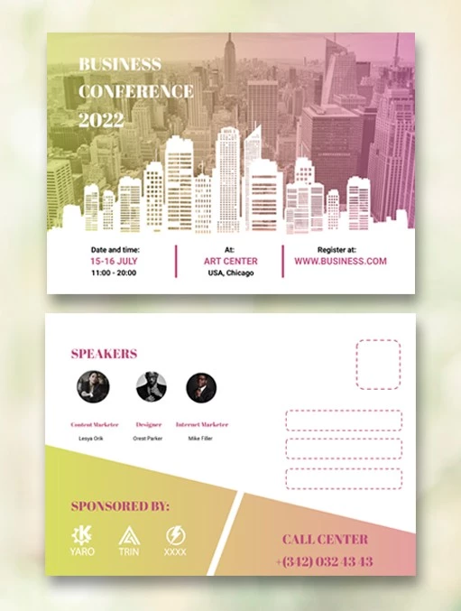 Event Postkarte - free Google Docs Template - 10061844