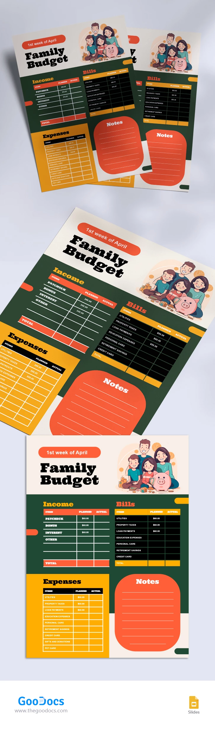 Family Budget - free Google Docs Template - 10067756
